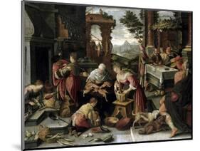 Lazarus and the Rich Man-Jacopo Bassano-Mounted Art Print