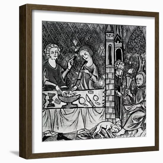 Lazarus at the Rich Man's Gate-French School-Framed Giclee Print