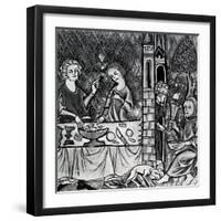 Lazarus at the Rich Man's Gate-French School-Framed Giclee Print