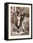 Lazarus at the Rich Man's Gate-Gustave Dore-Framed Stretched Canvas
