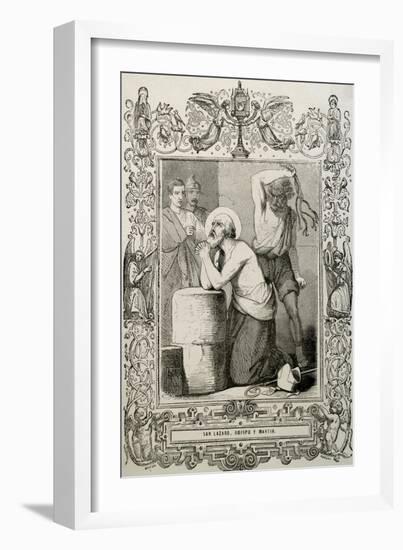 Lazarus of Bethany or Saint Lazarus. Jesus Restores Him to Life for Days after His Death.. Martyrdo-null-Framed Giclee Print
