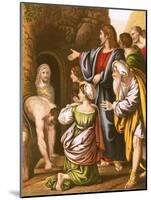 Lazarus Raised from the Dead-English-Mounted Giclee Print