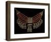 Lazem Necklace Composed of Six Strands of Coral Beads and Filigreed Silver Pendants-null-Framed Giclee Print