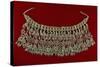 Lazem Necklace in Silver Filigreed and Coral Trimmings, Yemen, Early 19th Century-null-Stretched Canvas