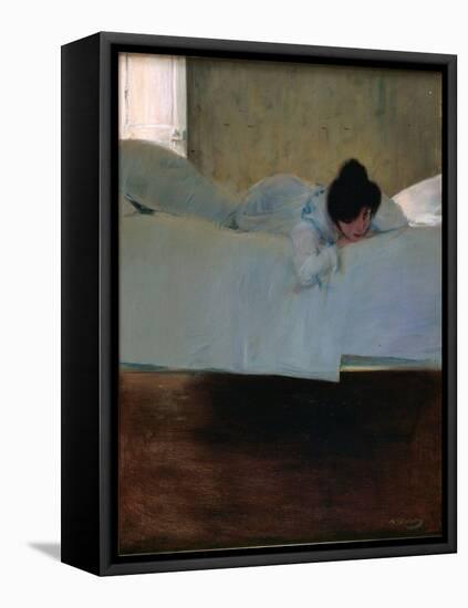 Laziness - Paresse - Peinture De Ramon Casas (1866-1932) - C. 1898 - Oil on Canvas - 32643 - Museu-Ramon Casas-Framed Stretched Canvas