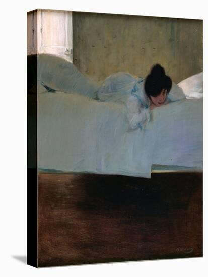 Laziness - Paresse - Peinture De Ramon Casas (1866-1932) - C. 1898 - Oil on Canvas - 32643 - Museu-Ramon Casas-Stretched Canvas