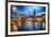 Lazise Harbor Night Scenic-George Oze-Framed Photographic Print