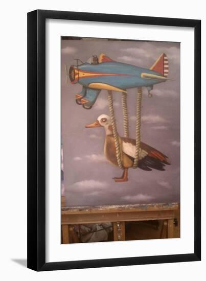 Lazy Bird 1-Leah Saulnier-Framed Giclee Print