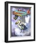 Lazy Bird W Dodo-Leah Saulnier-Framed Giclee Print