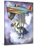 Lazy Bird W Dodo-Leah Saulnier-Stretched Canvas