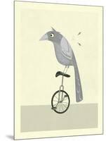 Lazy Bird-Jazzberry Blue-Mounted Art Print