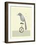 Lazy Bird-Jazzberry Blue-Framed Art Print