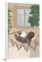 Lazy sloth in hammock-Sarah Manovski-Framed Premium Giclee Print