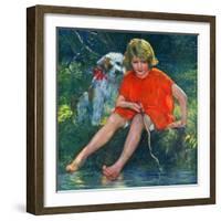 "Lazy Summer Day,"August 1, 1926-Joseph Simont-Framed Giclee Print