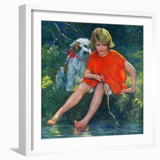 "Lazy Summer Day,"August 1, 1926-Joseph Simont-Framed Giclee Print