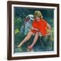 "Lazy Summer Day,"August 1, 1926-Joseph Simont-Framed Giclee Print