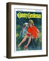 "Lazy Summer Day," Country Gentleman Cover, August 1, 1926-Joseph Simont-Framed Giclee Print