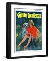 "Lazy Summer Day," Country Gentleman Cover, August 1, 1926-Joseph Simont-Framed Giclee Print