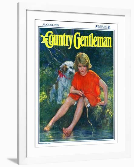 "Lazy Summer Day," Country Gentleman Cover, August 1, 1926-Joseph Simont-Framed Giclee Print