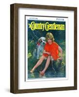 "Lazy Summer Day," Country Gentleman Cover, August 1, 1926-Joseph Simont-Framed Giclee Print