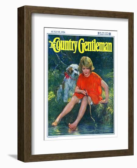 "Lazy Summer Day," Country Gentleman Cover, August 1, 1926-Joseph Simont-Framed Giclee Print