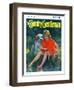 "Lazy Summer Day," Country Gentleman Cover, August 1, 1926-Joseph Simont-Framed Giclee Print