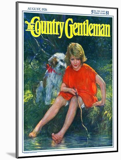 "Lazy Summer Day," Country Gentleman Cover, August 1, 1926-Joseph Simont-Mounted Giclee Print