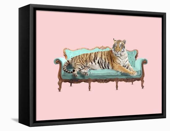 Lazy Tiger-Robert Farkas-Framed Stretched Canvas