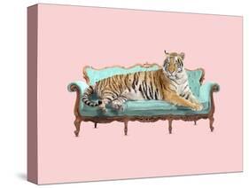 Lazy Tiger-Robert Farkas-Stretched Canvas
