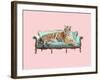 Lazy Tiger-Robert Farkas-Framed Art Print