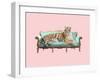 Lazy Tiger-Robert Farkas-Framed Art Print