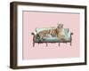 Lazy Tiger-Robert Farkas-Framed Giclee Print