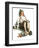 "Lazybones", September 6,1919-Norman Rockwell-Framed Giclee Print