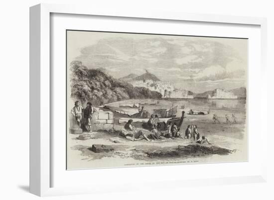 Lazzaroni on the Shore of the Bay of Naples-Samuel Read-Framed Giclee Print