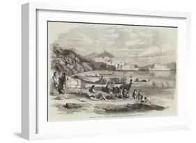 Lazzaroni on the Shore of the Bay of Naples-Samuel Read-Framed Giclee Print