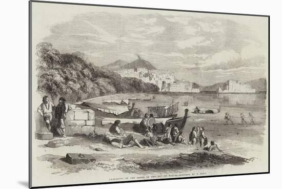 Lazzaroni on the Shore of the Bay of Naples-Samuel Read-Mounted Giclee Print