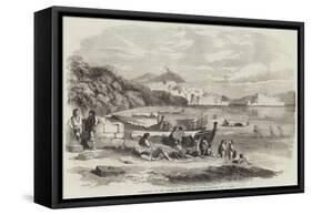 Lazzaroni on the Shore of the Bay of Naples-Samuel Read-Framed Stretched Canvas