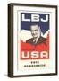 LBJ, Vote Democratic Election Poster-null-Framed Art Print
