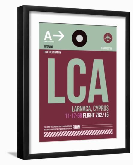 LCA Cyprus Luggage Tag II-NaxArt-Framed Art Print