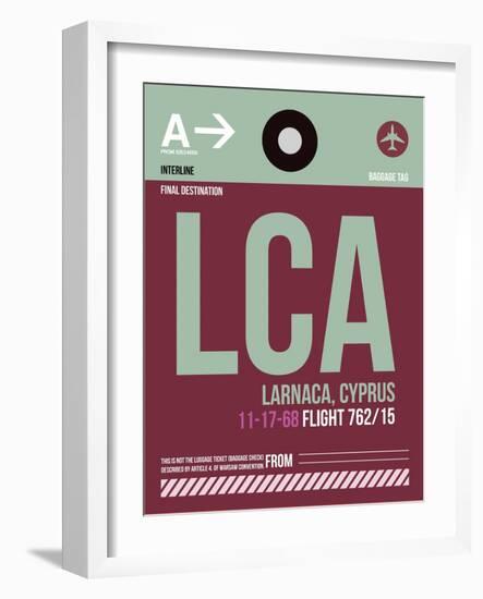 LCA Cyprus Luggage Tag II-NaxArt-Framed Art Print