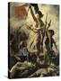 Le 28 juillet 1830 : la Liberté guidant le peuple-Eugene Delacroix-Stretched Canvas