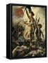 Le 28 juillet 1830 : la Liberté guidant le peuple-Eugene Delacroix-Framed Stretched Canvas