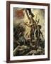 Le 28 juillet 1830 : la Liberté guidant le peuple-Eugene Delacroix-Framed Giclee Print