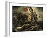 Le 28 juillet 1830 : la Liberté guidant le peuple-Eugene Delacroix-Framed Giclee Print