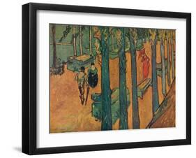 'Le Aliscamps', 1888-Vincent van Gogh-Framed Giclee Print