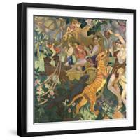 Le Bacchanale du Tigre Royal-Maurice Denis-Framed Giclee Print