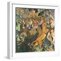 Le Bacchanale du Tigre Royal-Maurice Denis-Framed Giclee Print