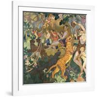 Le Bacchanale du Tigre Royal-Maurice Denis-Framed Giclee Print