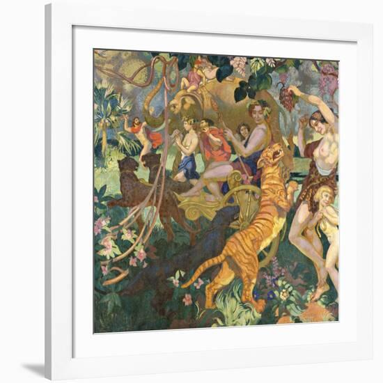 Le Bacchanale du Tigre Royal-Maurice Denis-Framed Giclee Print