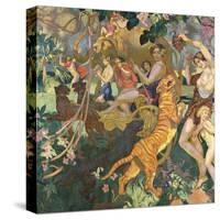 Le Bacchanale du Tigre Royal-Maurice Denis-Stretched Canvas